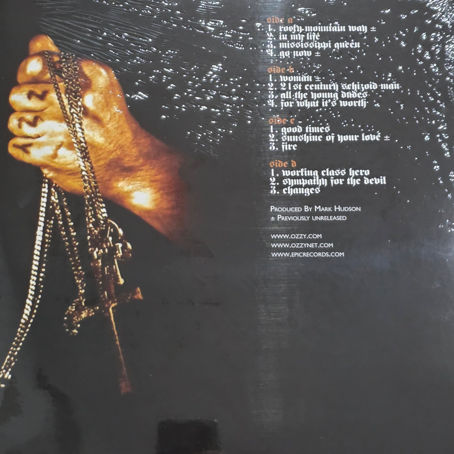 OZZY OSBOURNE - UNDER COVER VINYL RECORD 2LP COLOURED