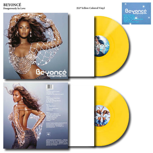 BEYONCE - DANGEROUSLY IN LOVE "VINYL RECORD 2LP" YELLOW COLOURED