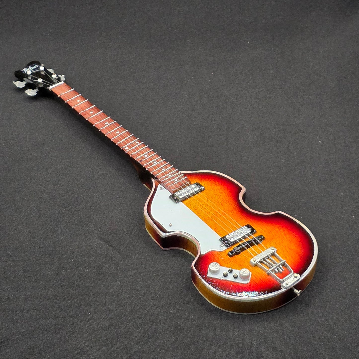 Miniature Guitar - Paul McCartney / The Beatles Hofner Violin Bass - Model Guitar Inc Stand