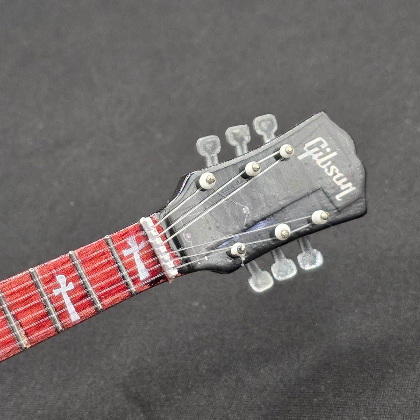 Miniature Guitar - Black Sabbath Tommy Iommi Gibson SG Black - Model Guitar Inc Stand