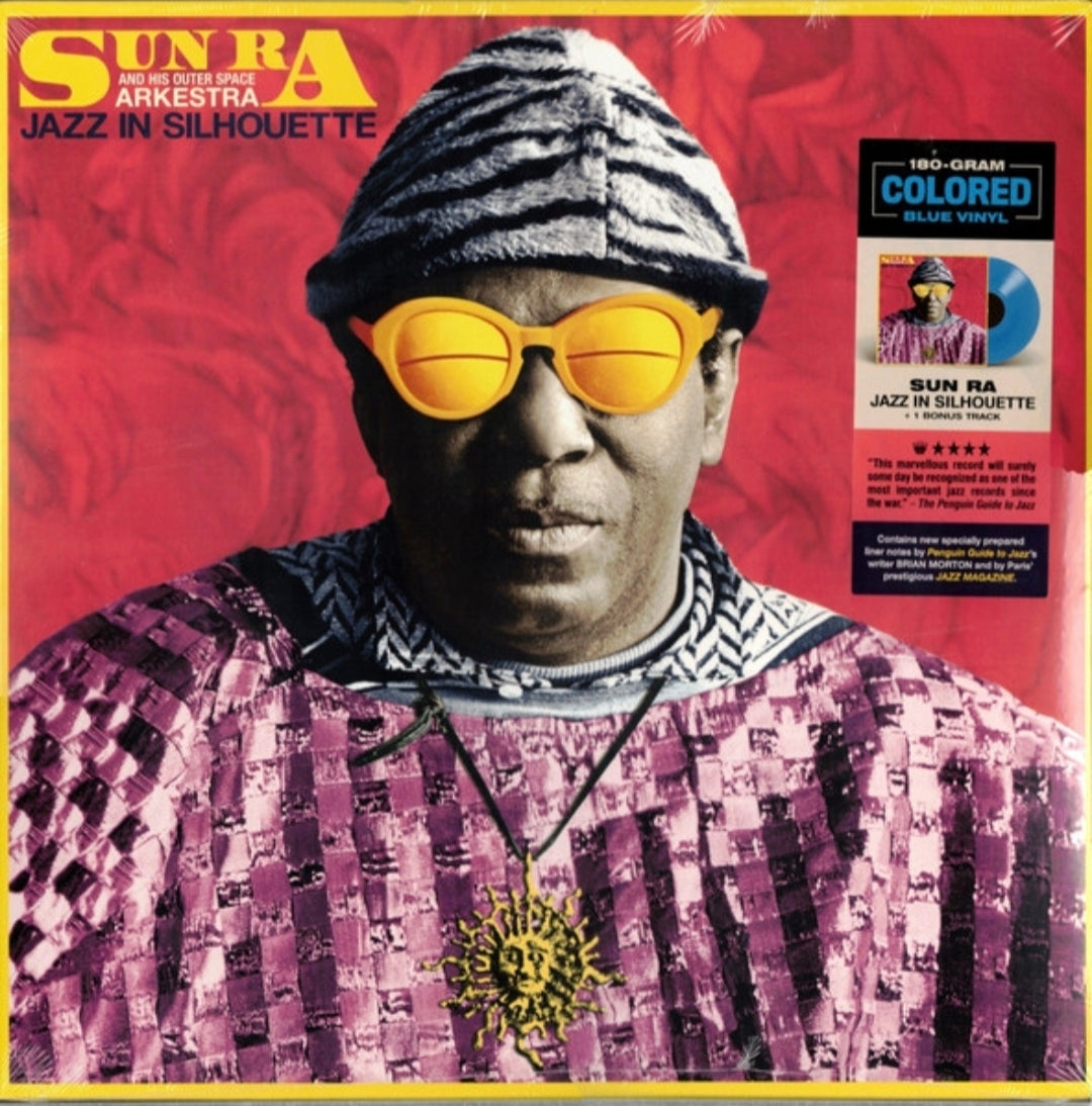 SUN RA AND HIS OUTER SPACE ARKESTRA - JAZZ IN SILHOUETTE VINYL RECORD BLUE COLOURED