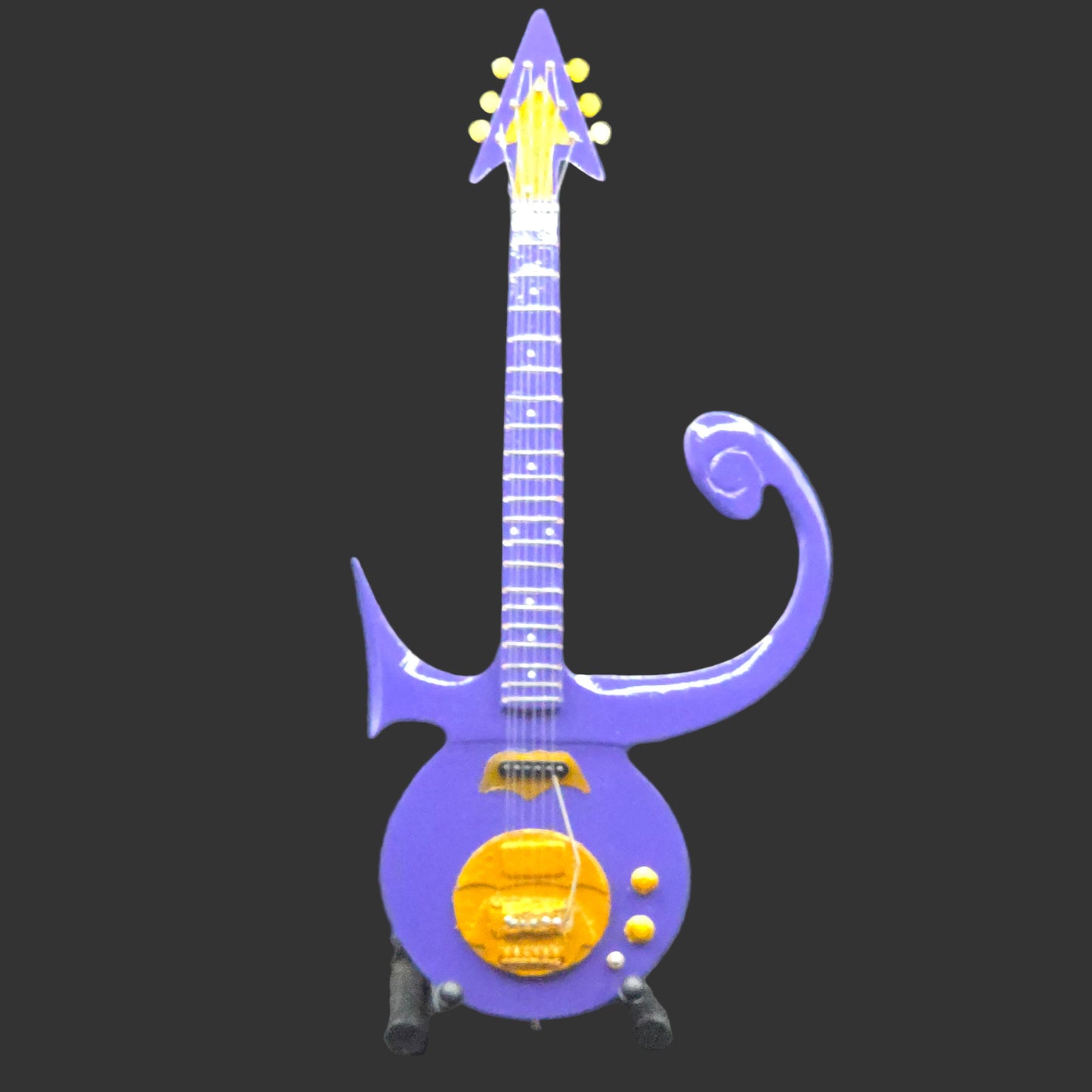 Miniature Guitar - Prince Purple Rain  - Model Guitar Inc Stand