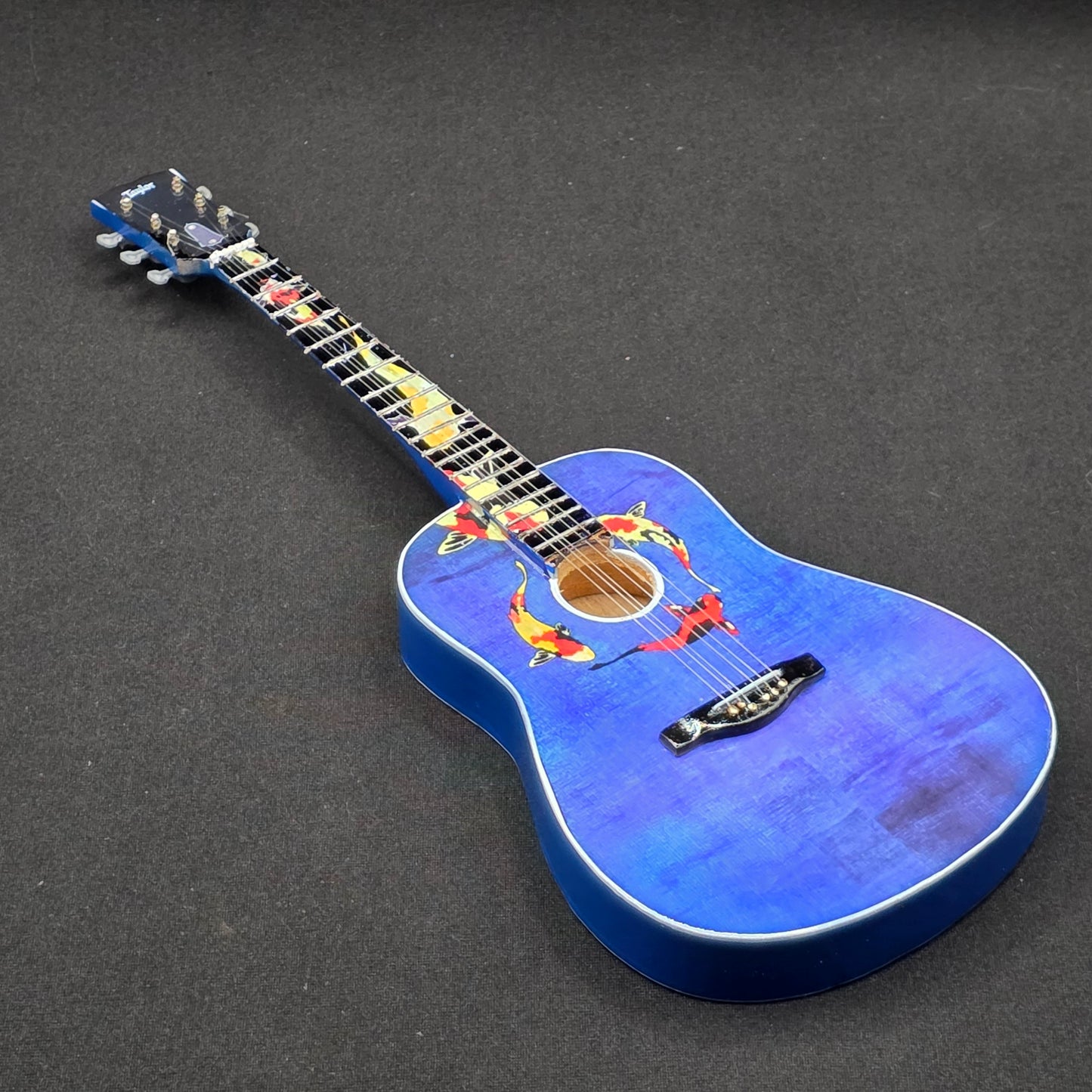 Miniature Guitar - Taylor Swift Eras Tour - Koi Fish - Model Guitar Inc Stand