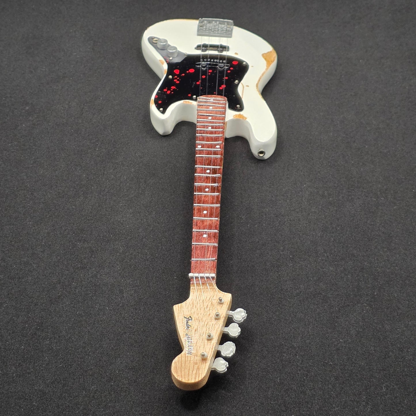 Miniature Guitar - Flea Red Hot Chili Peppers RHCP Fender Jazz Bass - Model Guitar Inc Stand