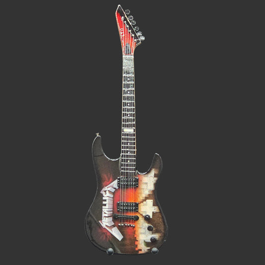 Miniature Guitar - Metallica Master Of Puppets ESP LTD - Model Guitar Inc Stand