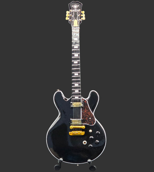 Miniature Guitar -  BB King B.B King Lucille Gibson Black - Model Guitar Inc Stand