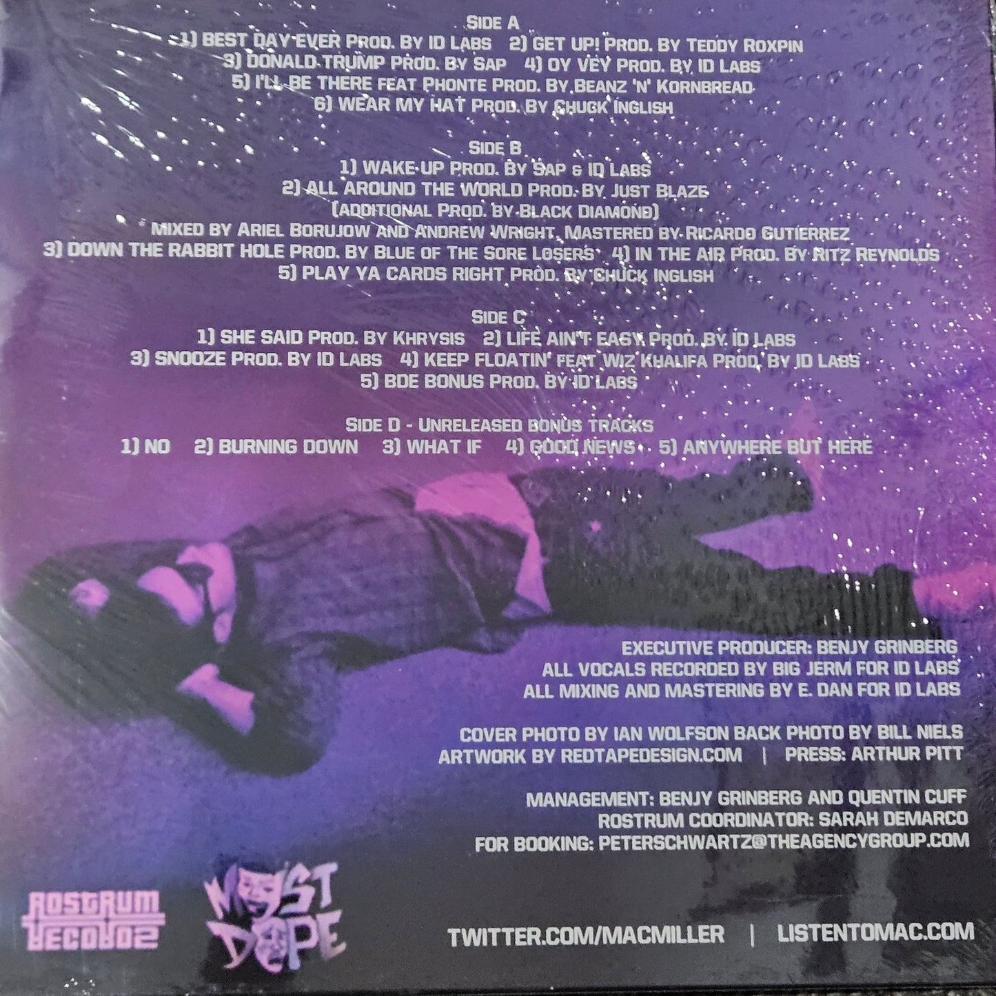 MAC MILLER BEST DAY EVER 2LP VINYL RECORD COLOURED