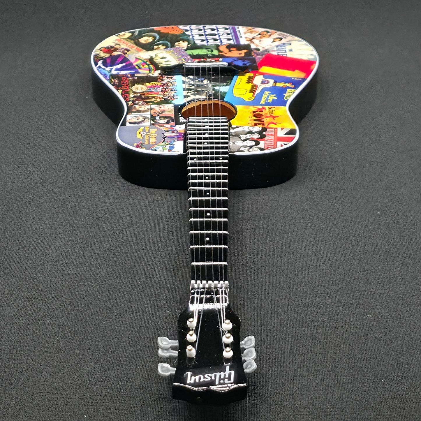 Miniature Guitar - The Beatles Album Covers - Model Guitar Inc Stand