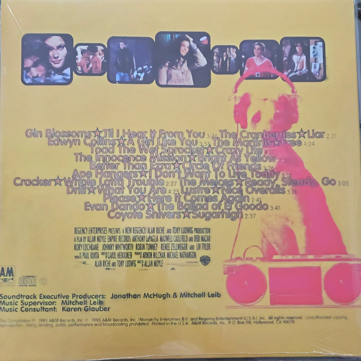 EMPIRE RECORDS - THE SOUNDTRACK COLOURED VINYL RECORD