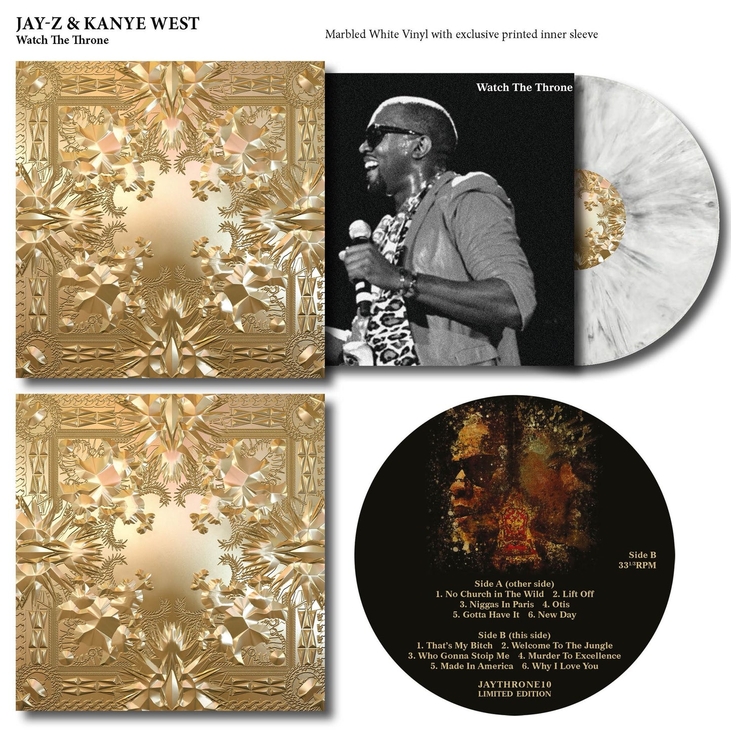 Kanye West & Jay-Z - Watch The Throne - Vinyl Record LP