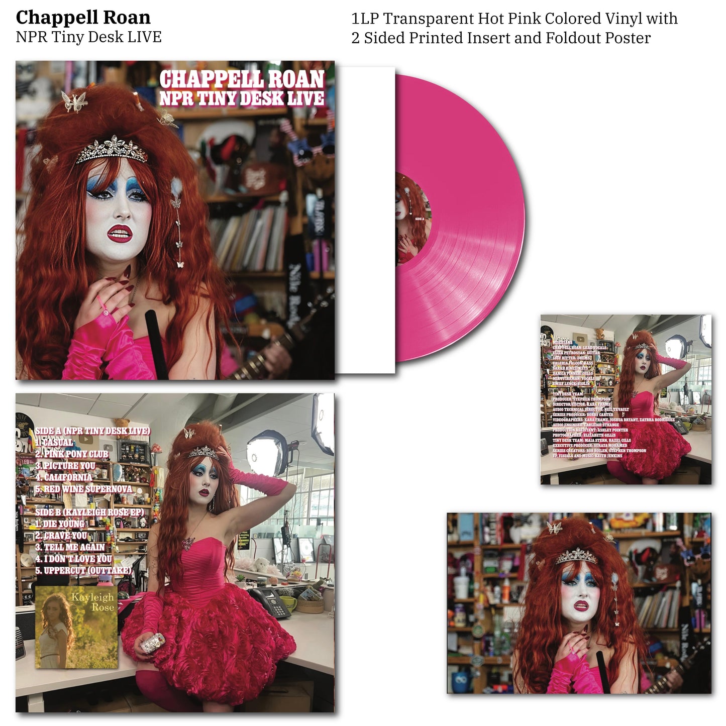 Chappell Roan - NPR Tiny Desk LIVE + Kayleigh Rose EP Vinyl Record