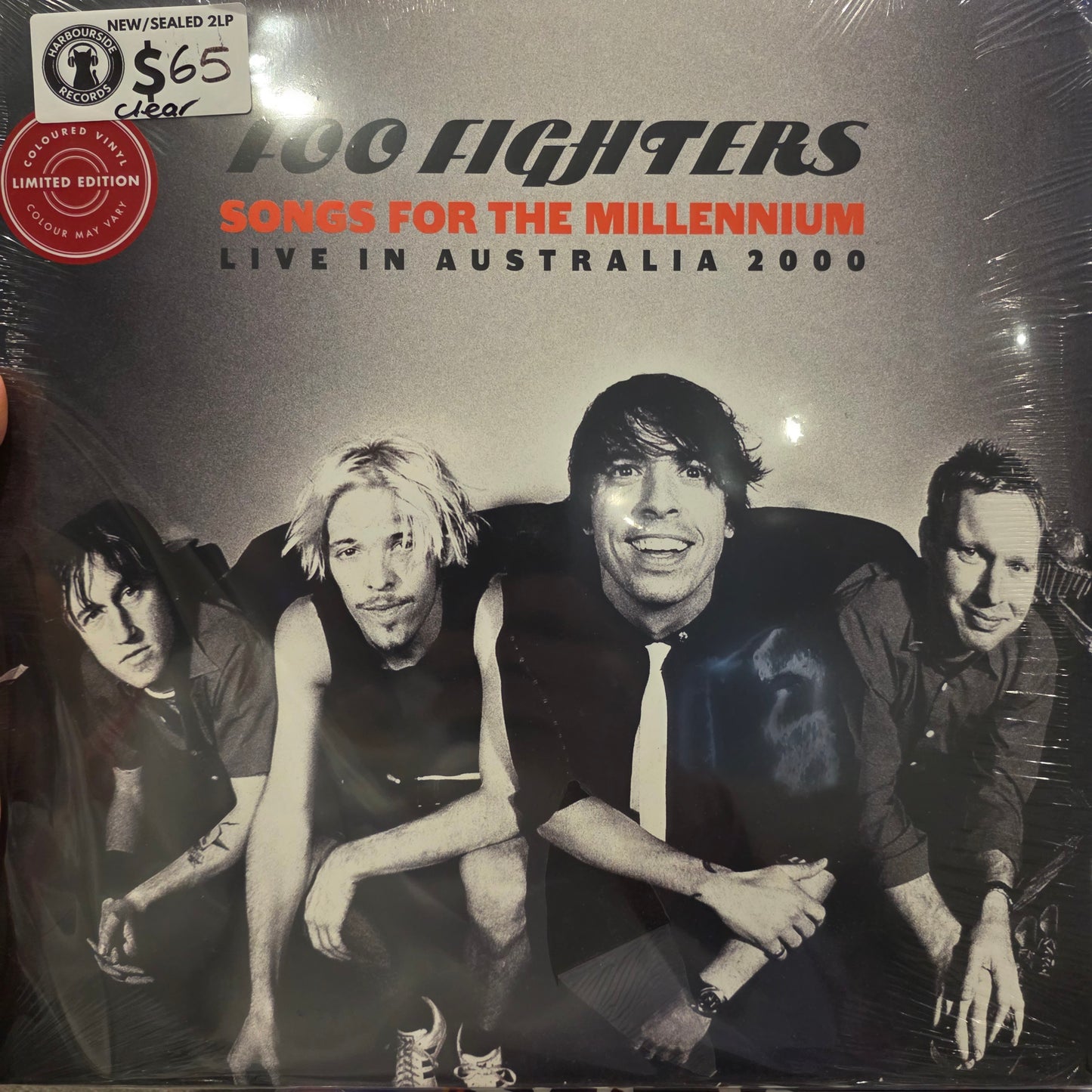 Foo Fighters- Songs for the Millennium - Live In Australia 2000 Ltd Ed 2LP Vinyl Record Clear Vinyl