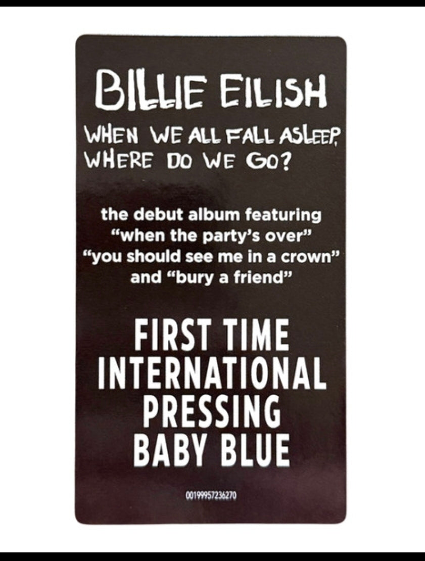 Billie Eilish - When We All Fall Asleep, Where Do We Go? (LP, Album, RE, Baby Blue Coloured) Vinyl Record / LP