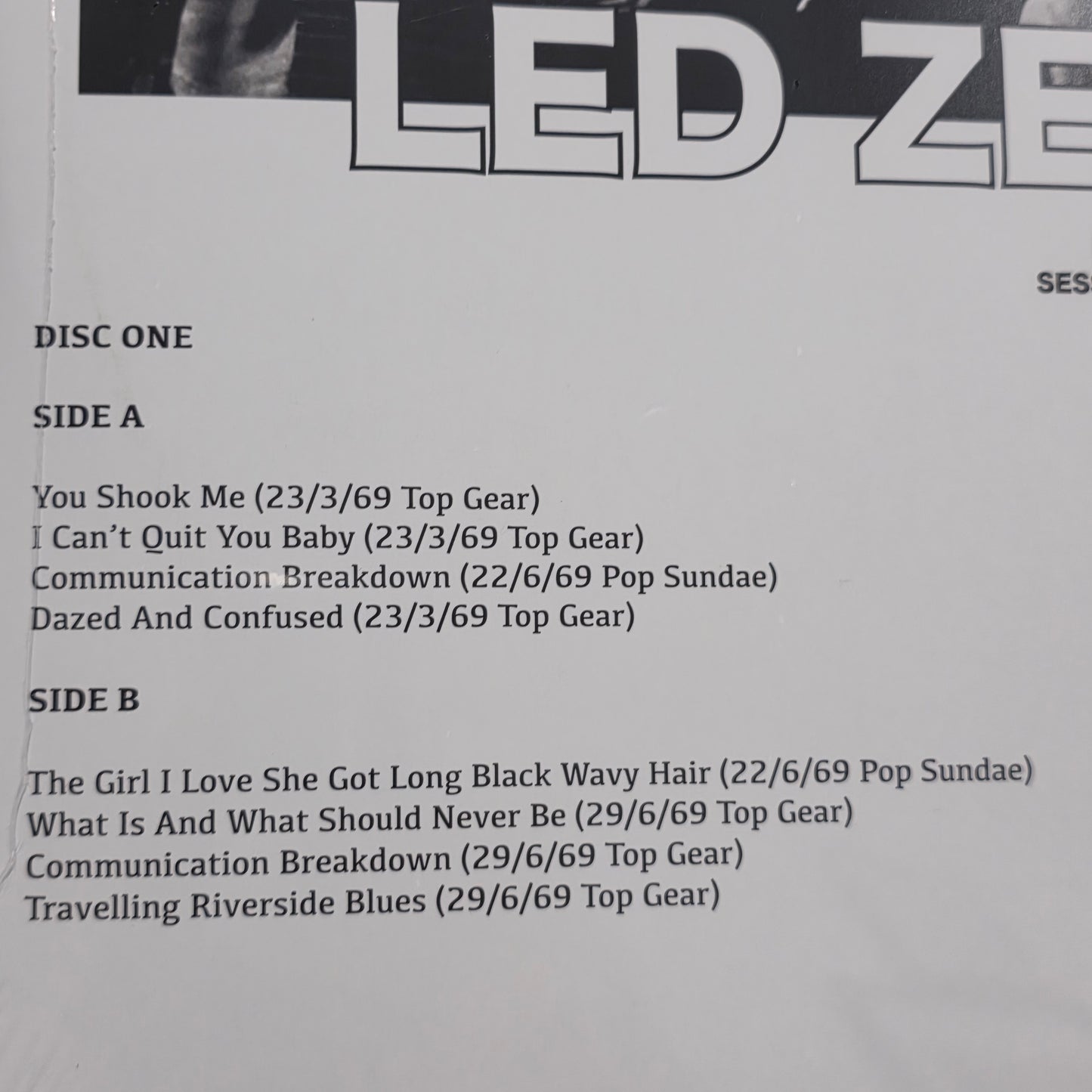 Led Zeppelin - BBC Sessions 1969 2LP Vinyl Record LP
