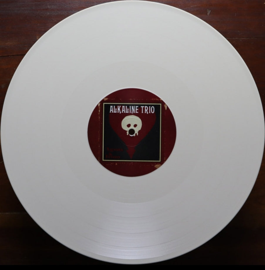 ALKALINE TRIO AGONY AND IRONY VINYL RECORD 2LP WHITE COLOURED