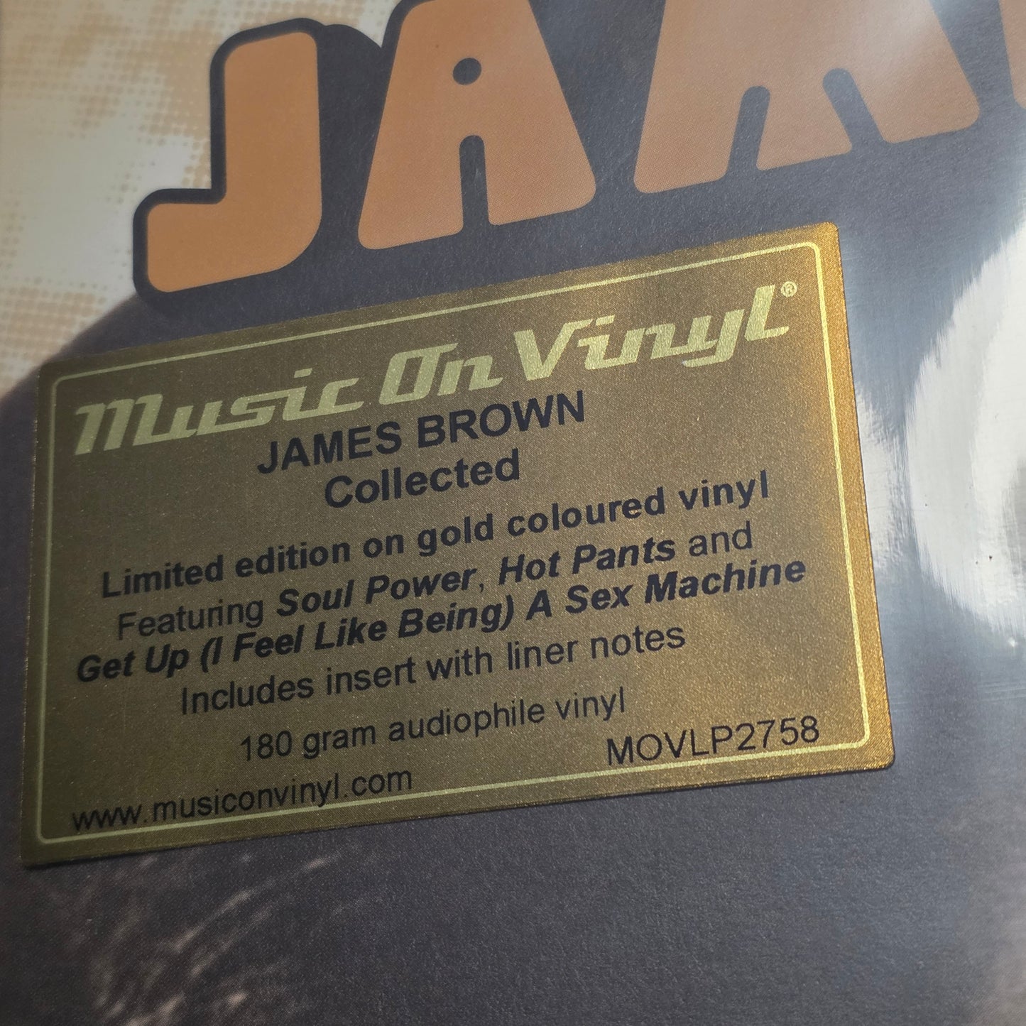 James Brown - Collected 2LP Vinyl Record GOLD COLOURED VARIANT