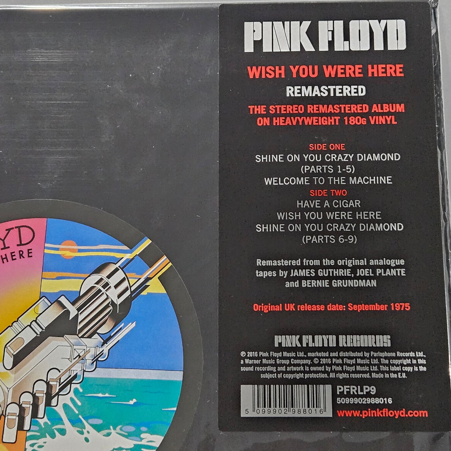PINK FLOYD 'Wish You Were Here' Remastered Vinyl