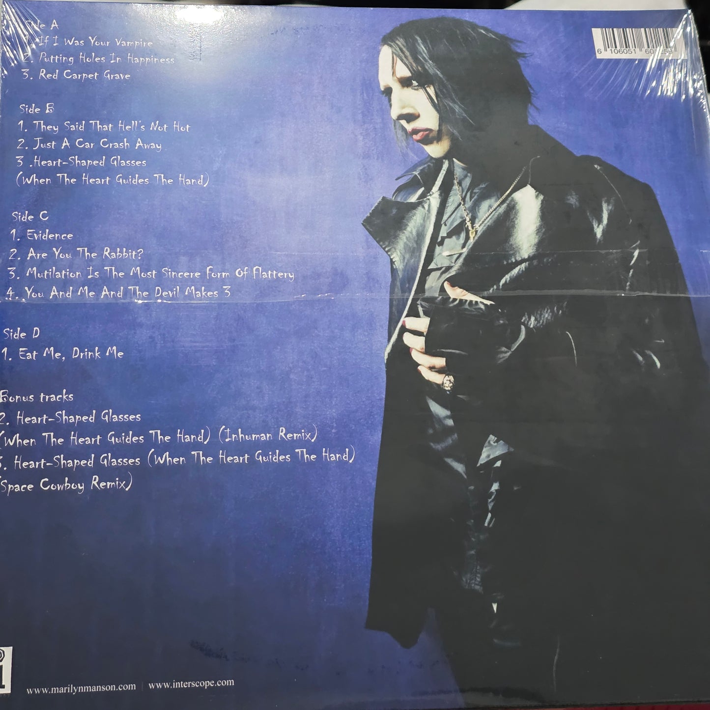 Marilyn Manson - Eat Me, Drink Me 2LP Coloured Vinyl Record